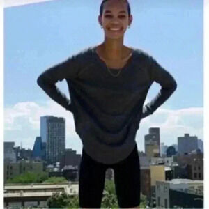 TNA Alder Long  Sleeved Shirt in Charcoal Grey Size XS